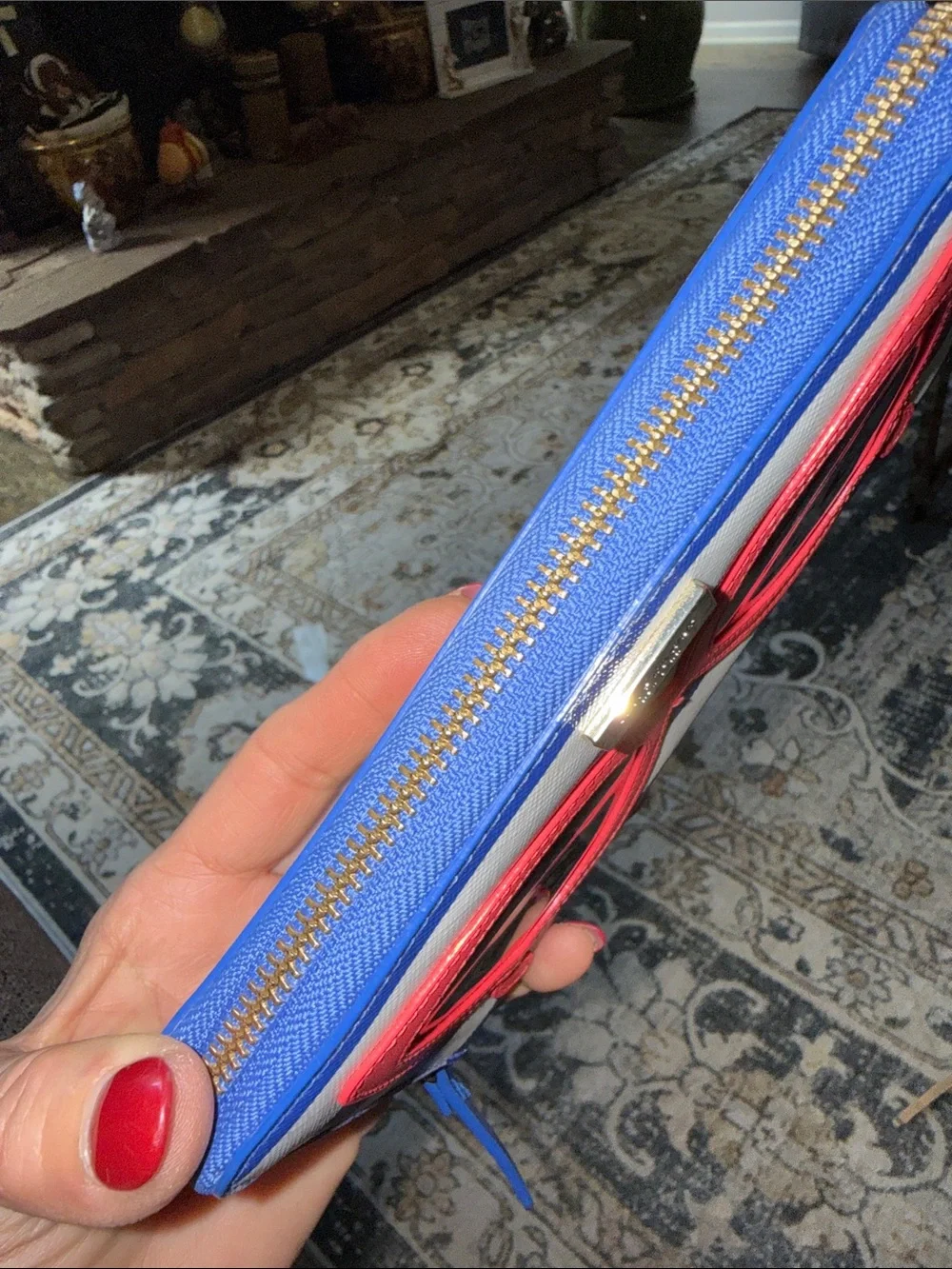 kate spade blue white