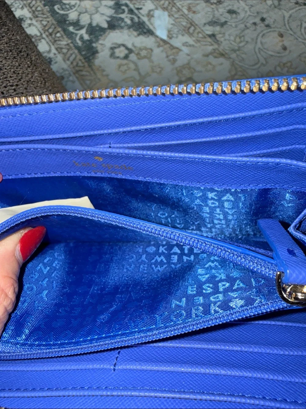 kate spade blue white