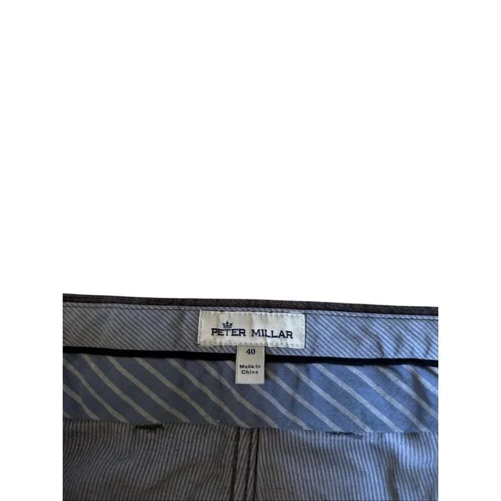 Peter Millar Pants Superior Soft Corduroy Five-Pocket Smoke Gray 40x32