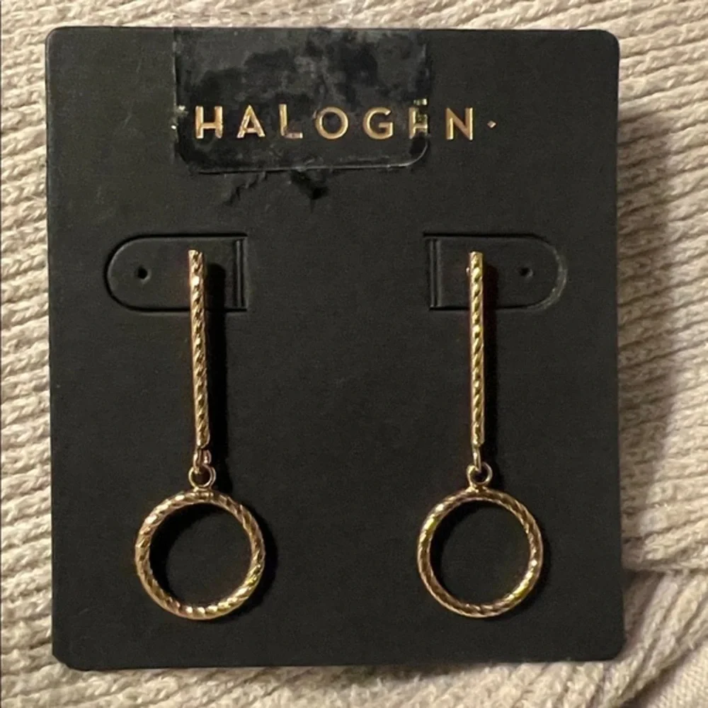 Nordstrom Twisted Circle Linear Drop Earrings