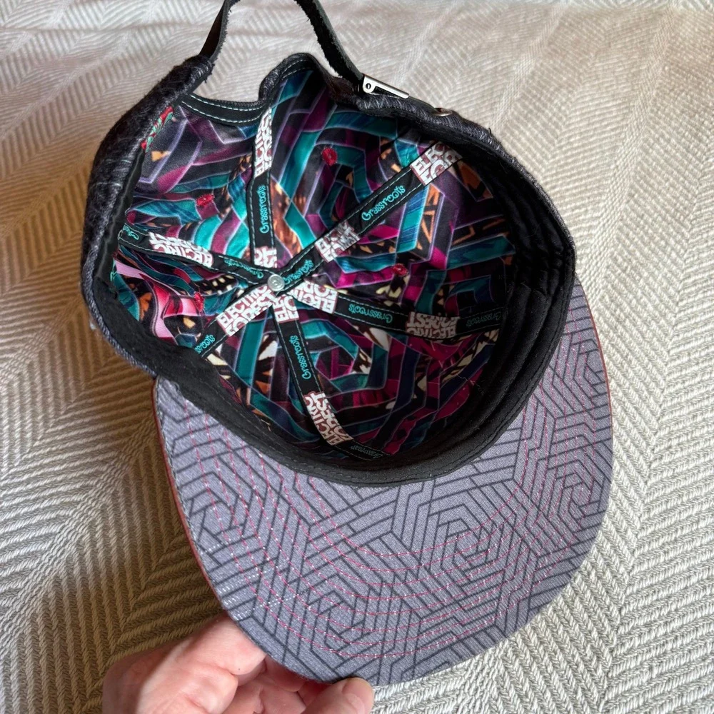 Electric Forest Grassroots California 2016 Festival Strapback Hat Geometric Cap