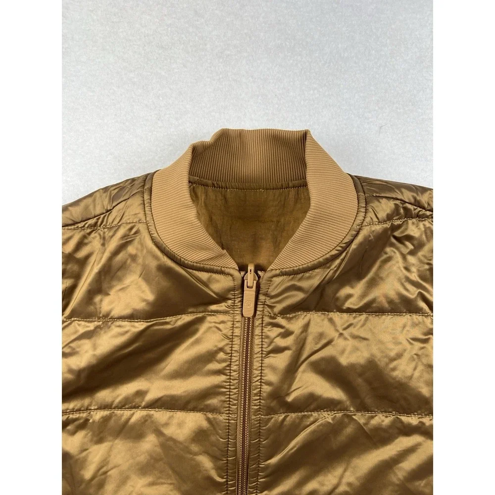 Lululemon Non Stop Bomber Jacket Womens 4 Frontier Full Zip Reversible Primaloft