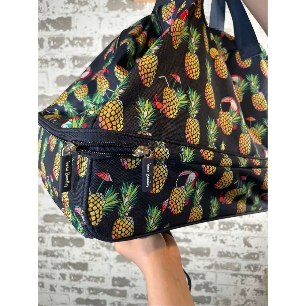 Vera Bradley | roller duffle bag pineapple and parrots
