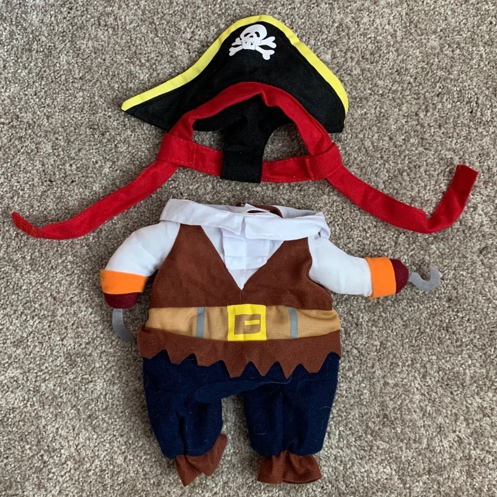 Pirate Outfit Costume for Pets Cat Dog Medium