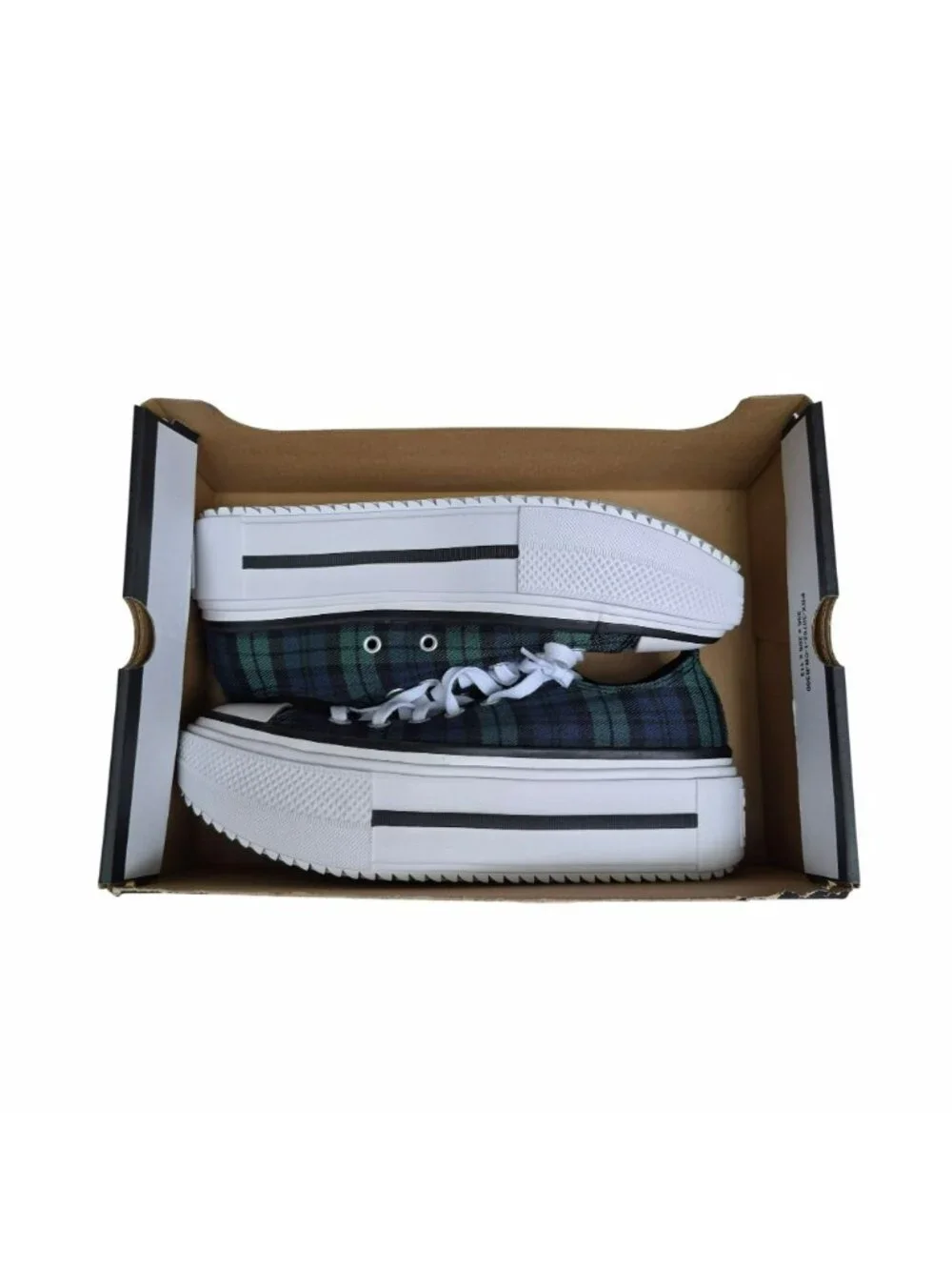 ⭐Converse Lift Double Stack Platform Plaid 9.5 Men's shoes Sneaker Black A16517C