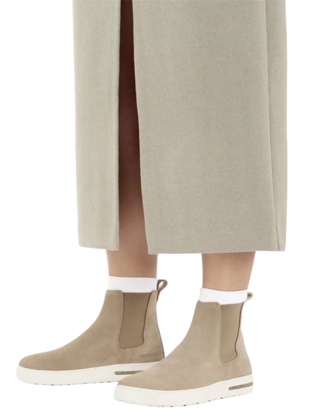 Birkenstock Bend Chelsea Suede Leather Taupe Boots WMS Sz 8 - New Without Box