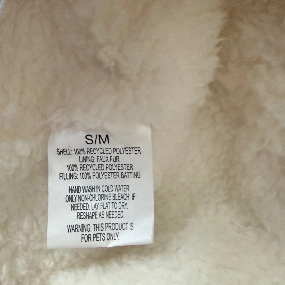Boots & Barkley Gold Metallic Pet Trapper Hat Faux Fur Lining S/M Up to 40 lbs‎