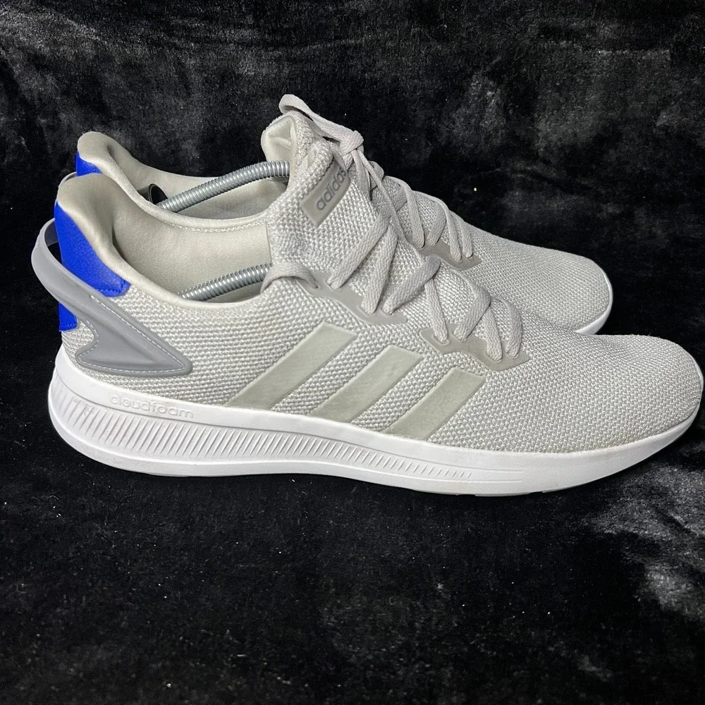 Adidas Lite Racer BYD 2.0 GZ8209‎ Mens 14 Running Shoes Gray Royal Blue Sneakers