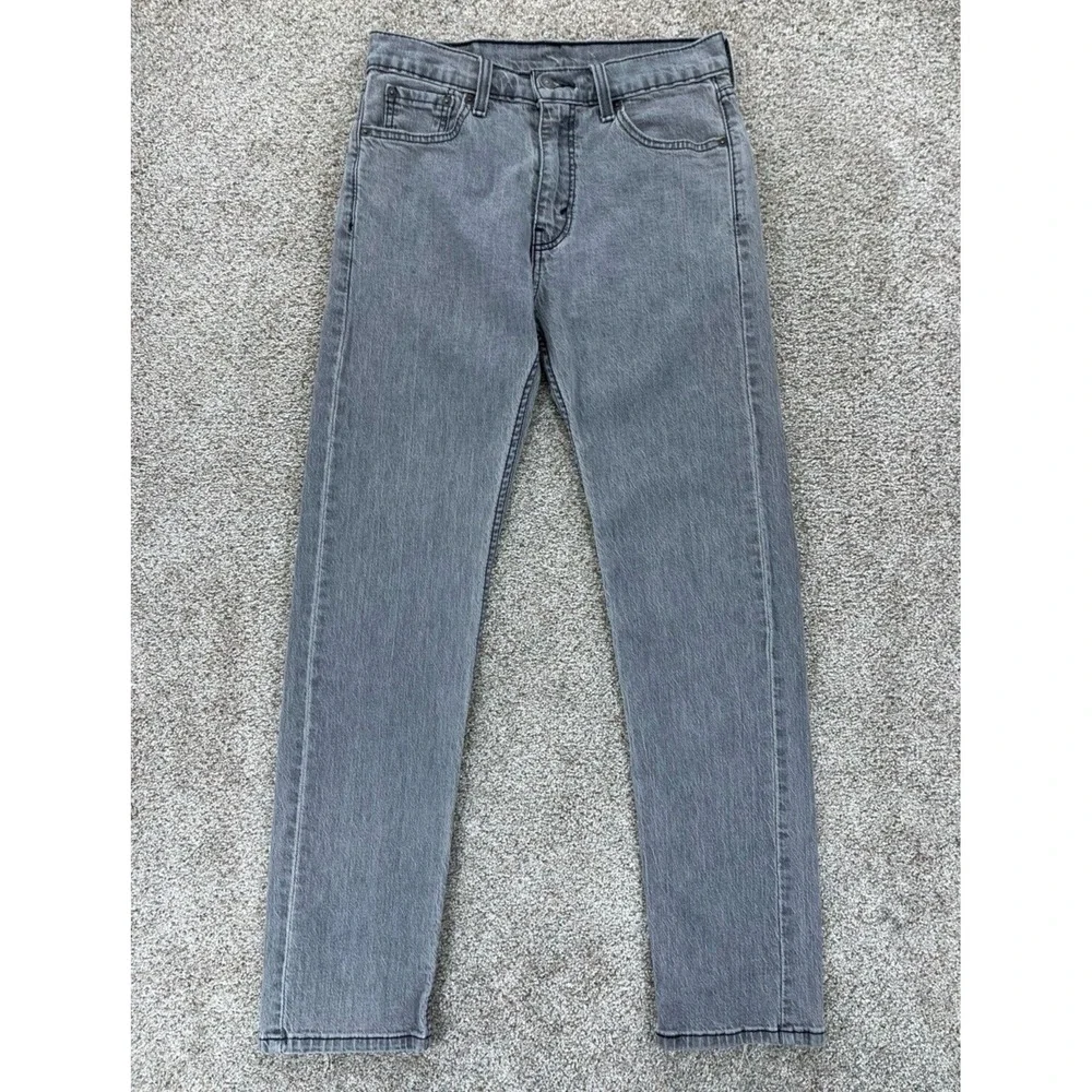 Levis 505 Jeans Mens Size‎ 30x31* Grey Regular Narrow Straight Flex Denim Egypt