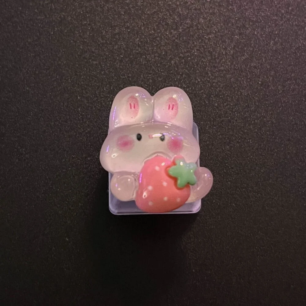 Cute Bunny Keycap OEM Mechanical Keyboard with Cross Axis