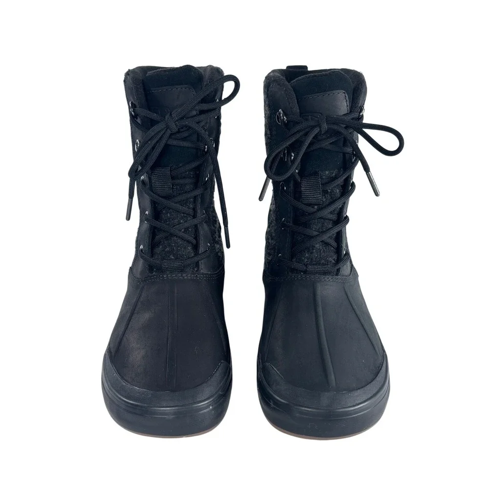 Keen Women's Elsa II Waterproof Wool Ankle‎ Lace Up Duck Boots Black Size 7.5
