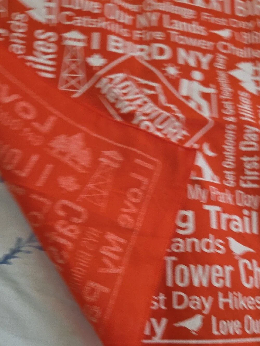 Orange Bandana — Catskills Fire Tower Challenge