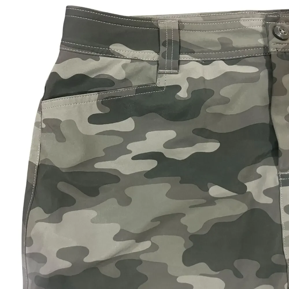Eddie Bauer Mini Skort Womens Size 10 Green Camouflage Adventurer 2.0 HIking