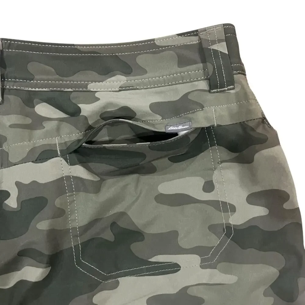Eddie Bauer Mini Skort Womens Size 10 Green Camouflage Adventurer 2.0 HIking