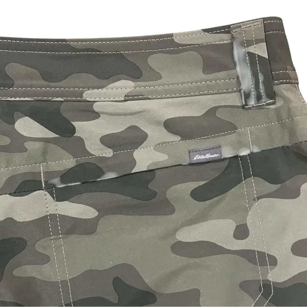 Eddie Bauer Mini Skort Womens Size 10 Green Camouflage Adventurer 2.0 HIking