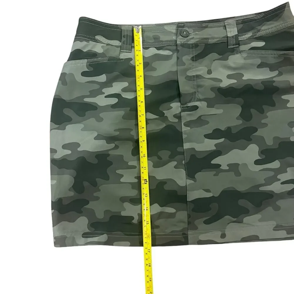 Eddie Bauer Mini Skort Womens Size 10 Green Camouflage Adventurer 2.0 HIking