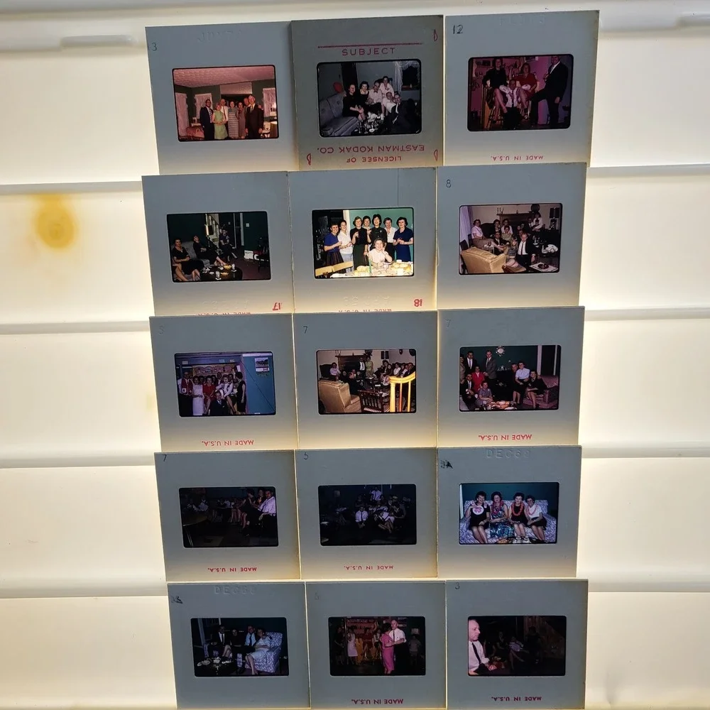 Lot of 30 Slides‎ Party Christmas People Gatherings 1968
