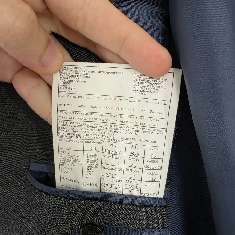 Suitsupply made coat blazer
