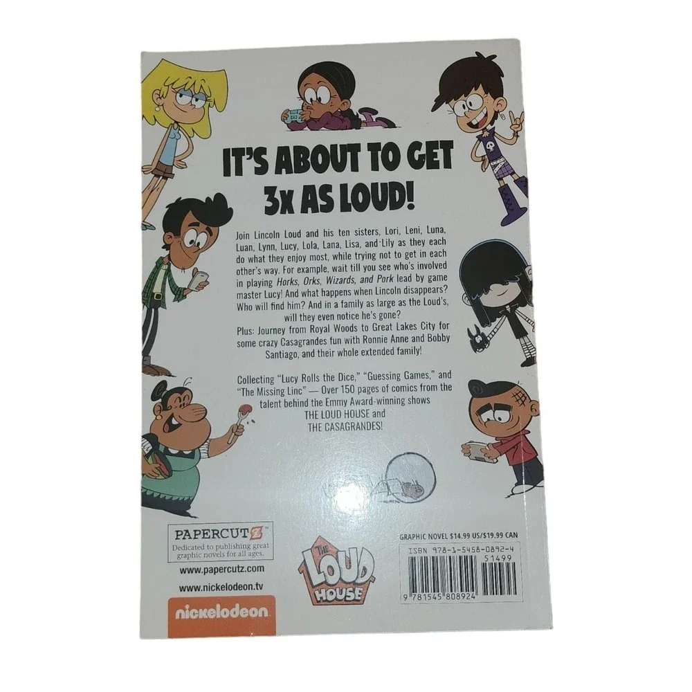 The Loud House 3 Graphic Novels in 1 Nickelodeon Kids Comic‎ Book