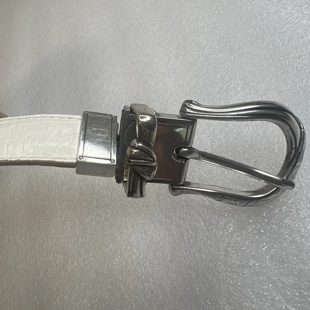 Brighton silver reversible leather