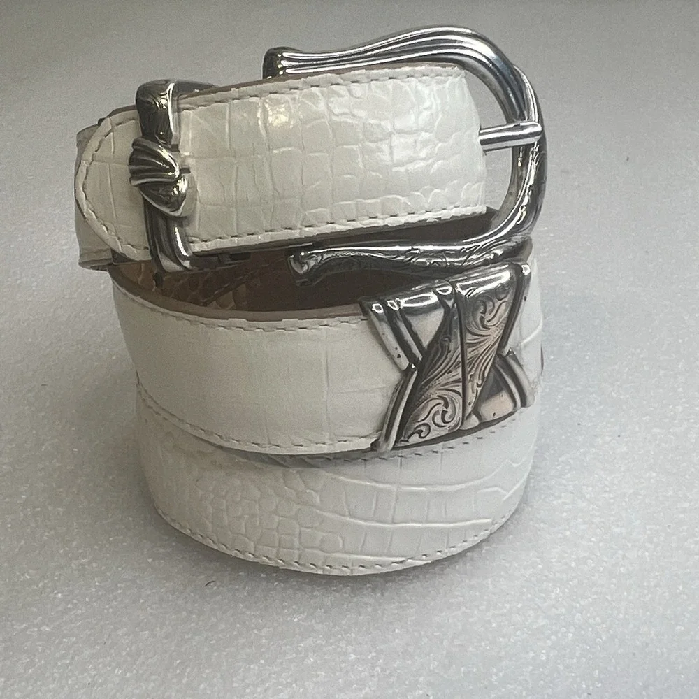 Brighton leather belt reversible