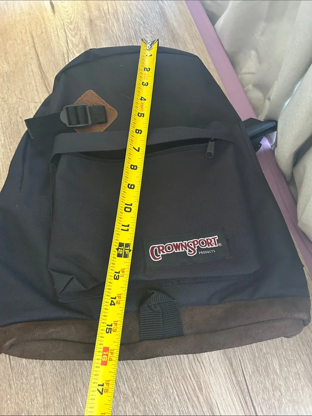 Crown sport black backpack