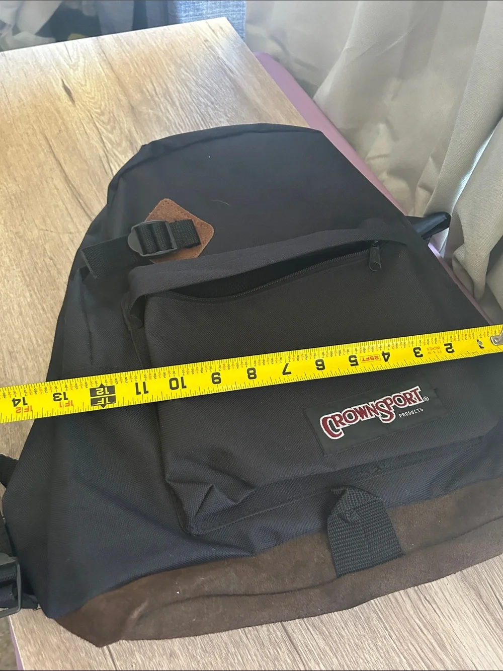 Crown sport black backpack