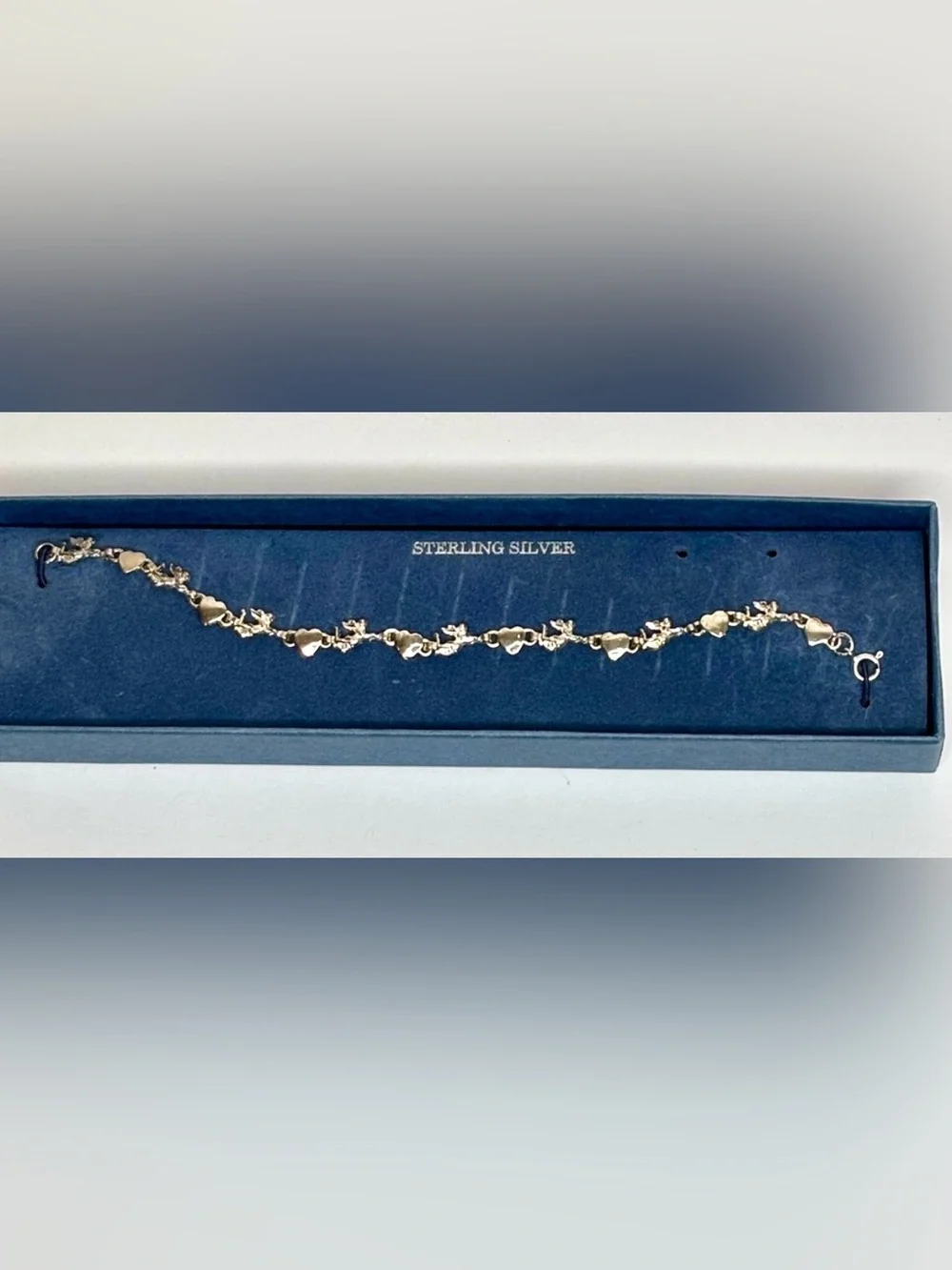HEART & ANGEL STERLING BRACELET