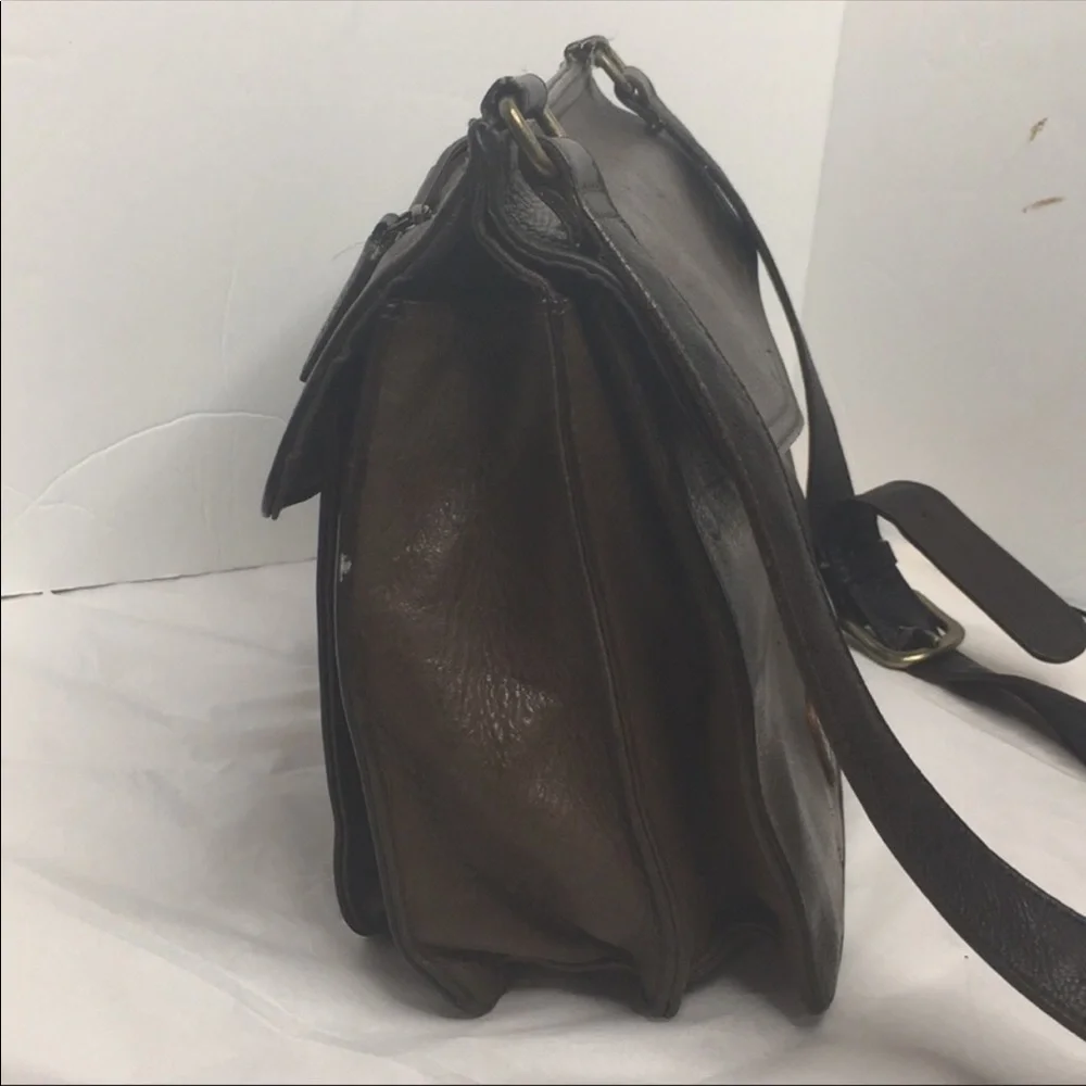 Fossil leather briefcase