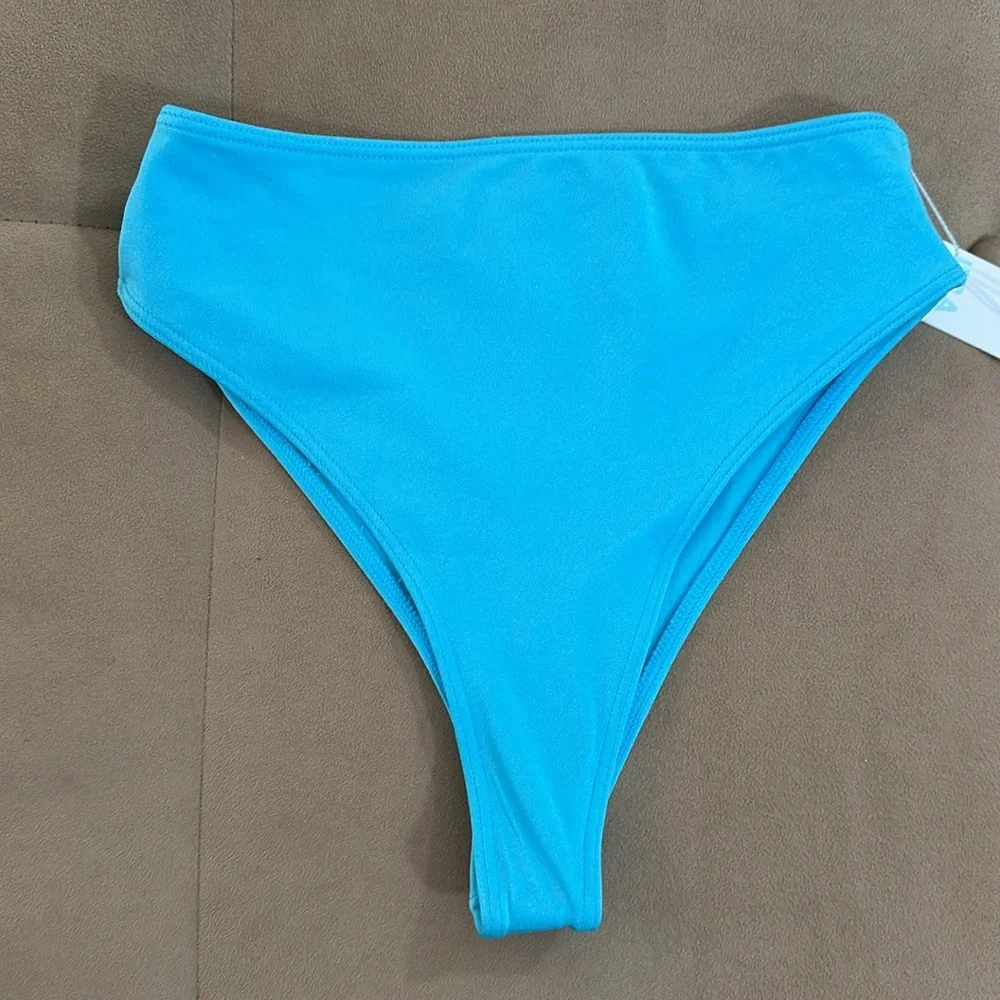 Frankies Bikinis blue bottoms