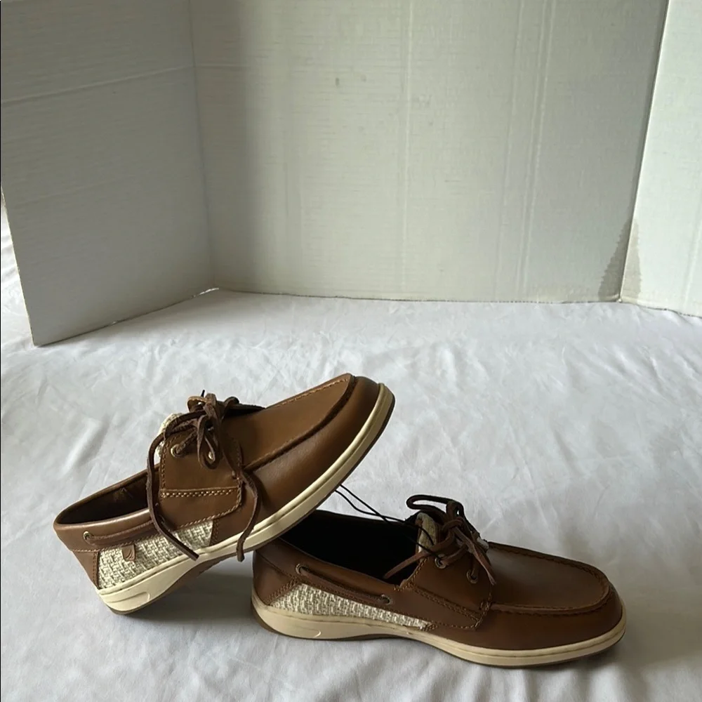 Sperry Brown Leather Boat Shoes