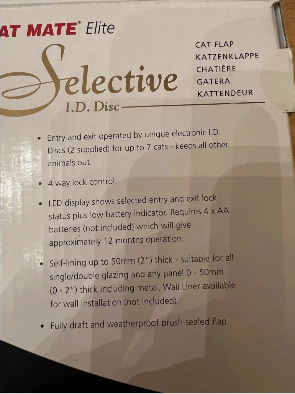 cat mate elite selective