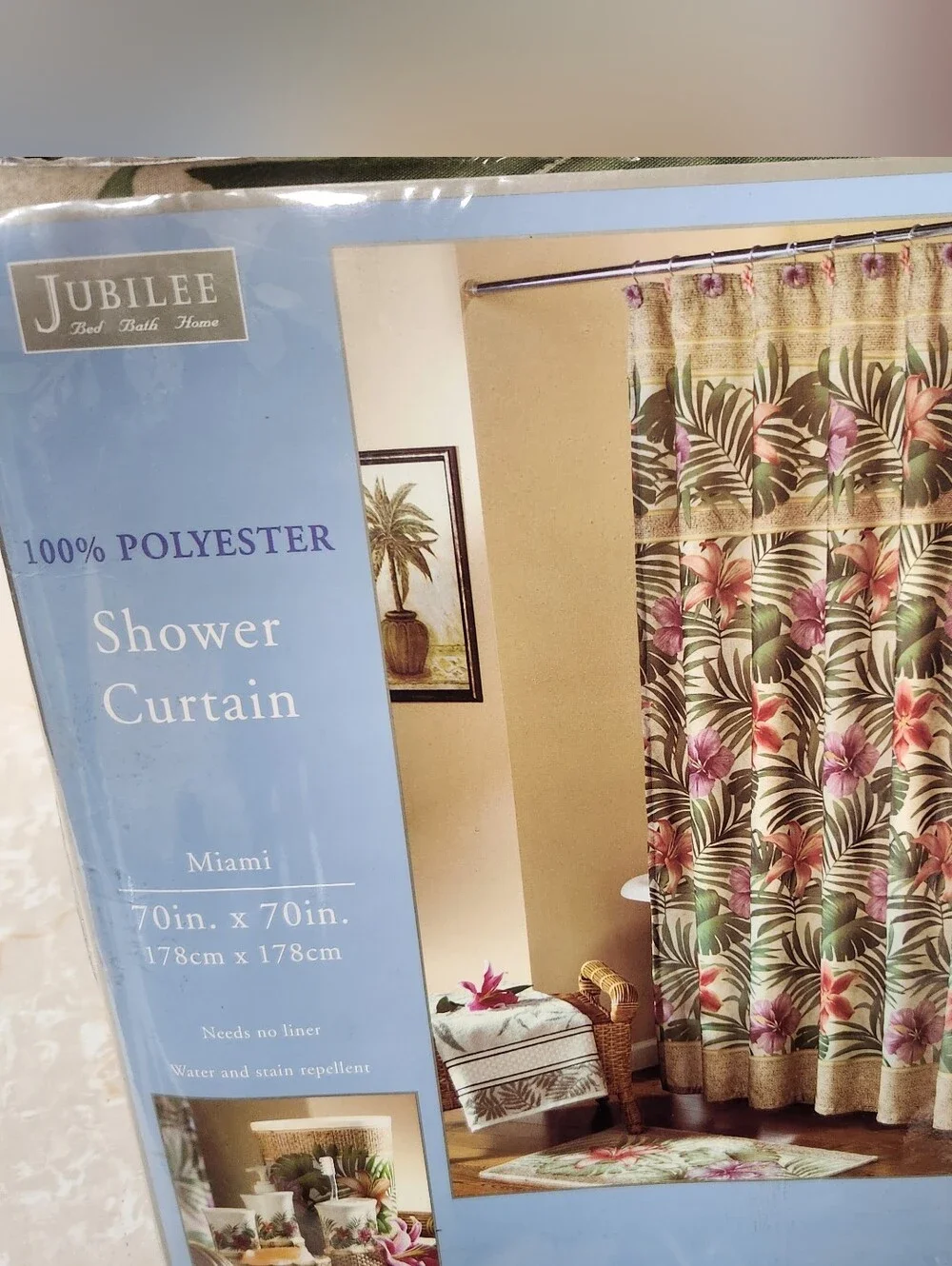 Jubilee 100% Polyester Shower Curtain 70