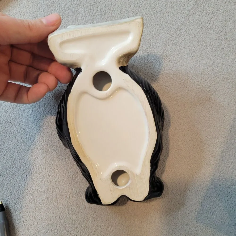 Bear Black Soap Bar Dispenser Vintage
