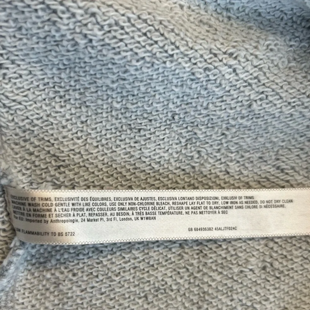 Saturday Sunday from Anthropologie Gray Draped Jacquard Sweater Vest, Medium