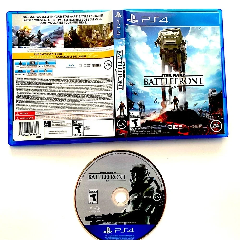 PS4 BATTLEFRONT | STAR WARS themed video game disk for the PS4 Game Console
