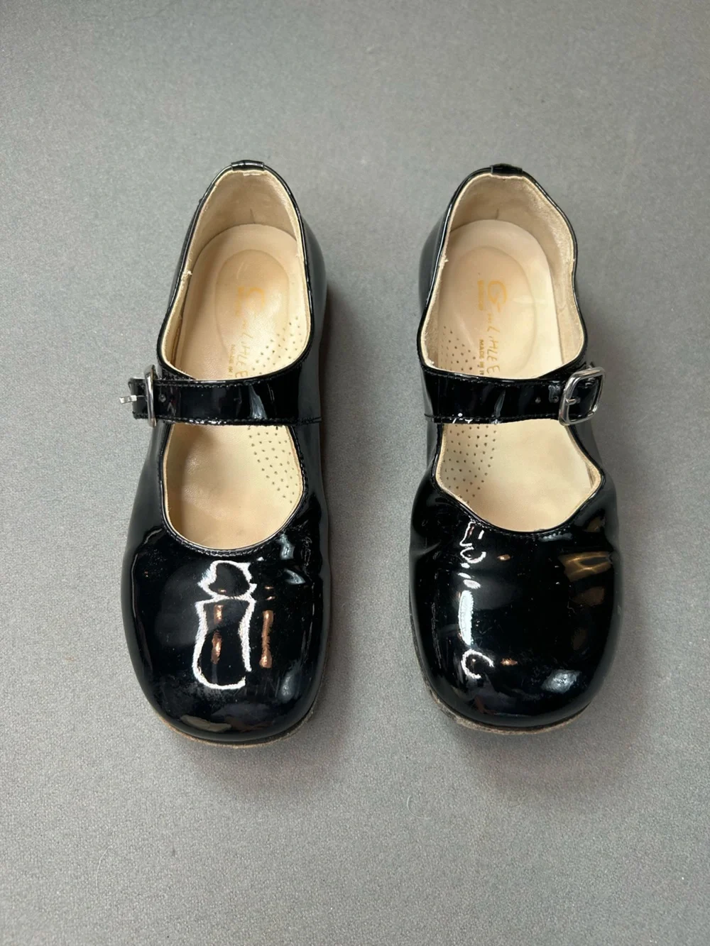 Girls Black Patent Mary Jane Shoes by Little Eric Size 30