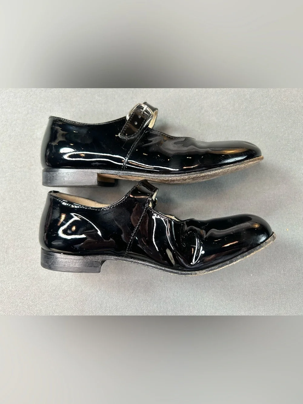 Girls Black Patent Mary Jane Shoes by Little Eric Size 30
