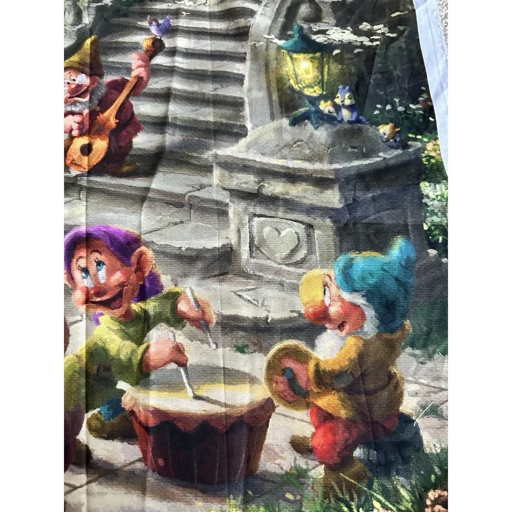 Snow White Dancing In The Sunlight Fabric Panel Disney X Thomas Kinkade Studios