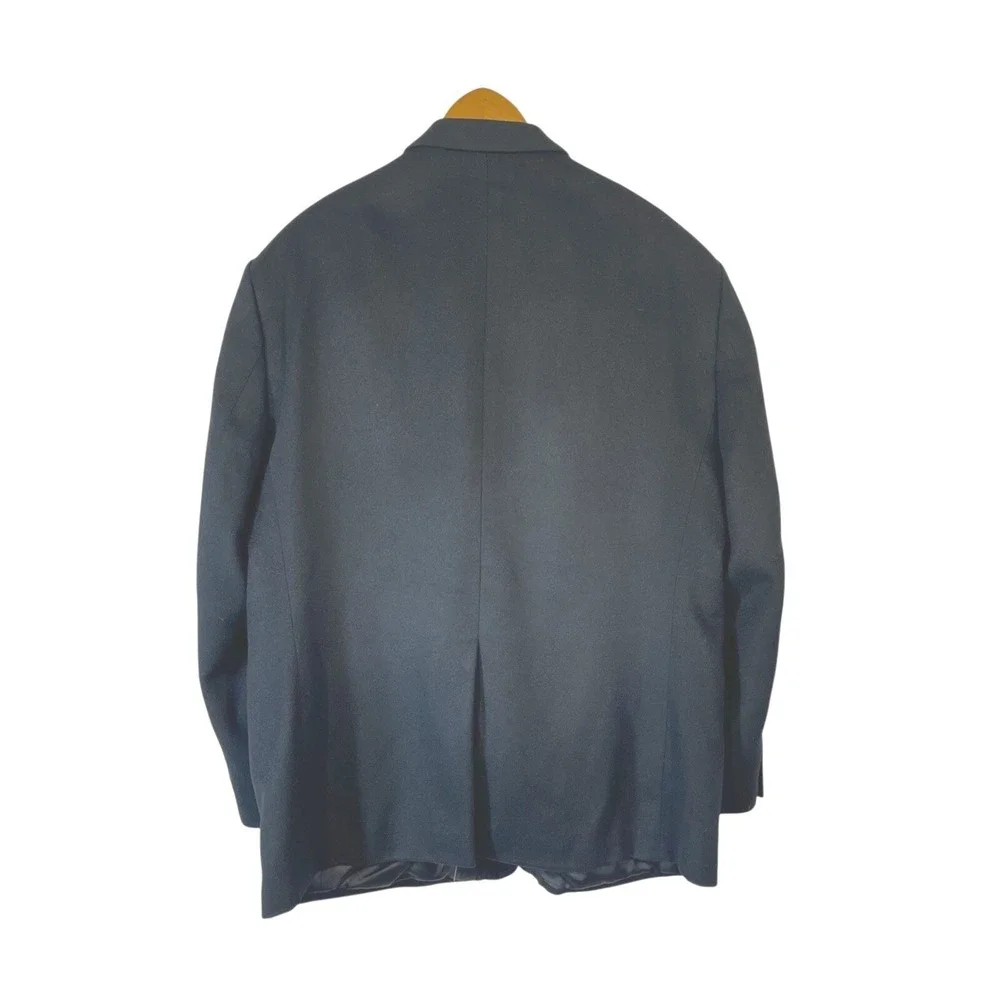 Gianfranco Ruffini Blazer Mens Black Camel Hair Two Button‎ Sport Coat Sz 50R