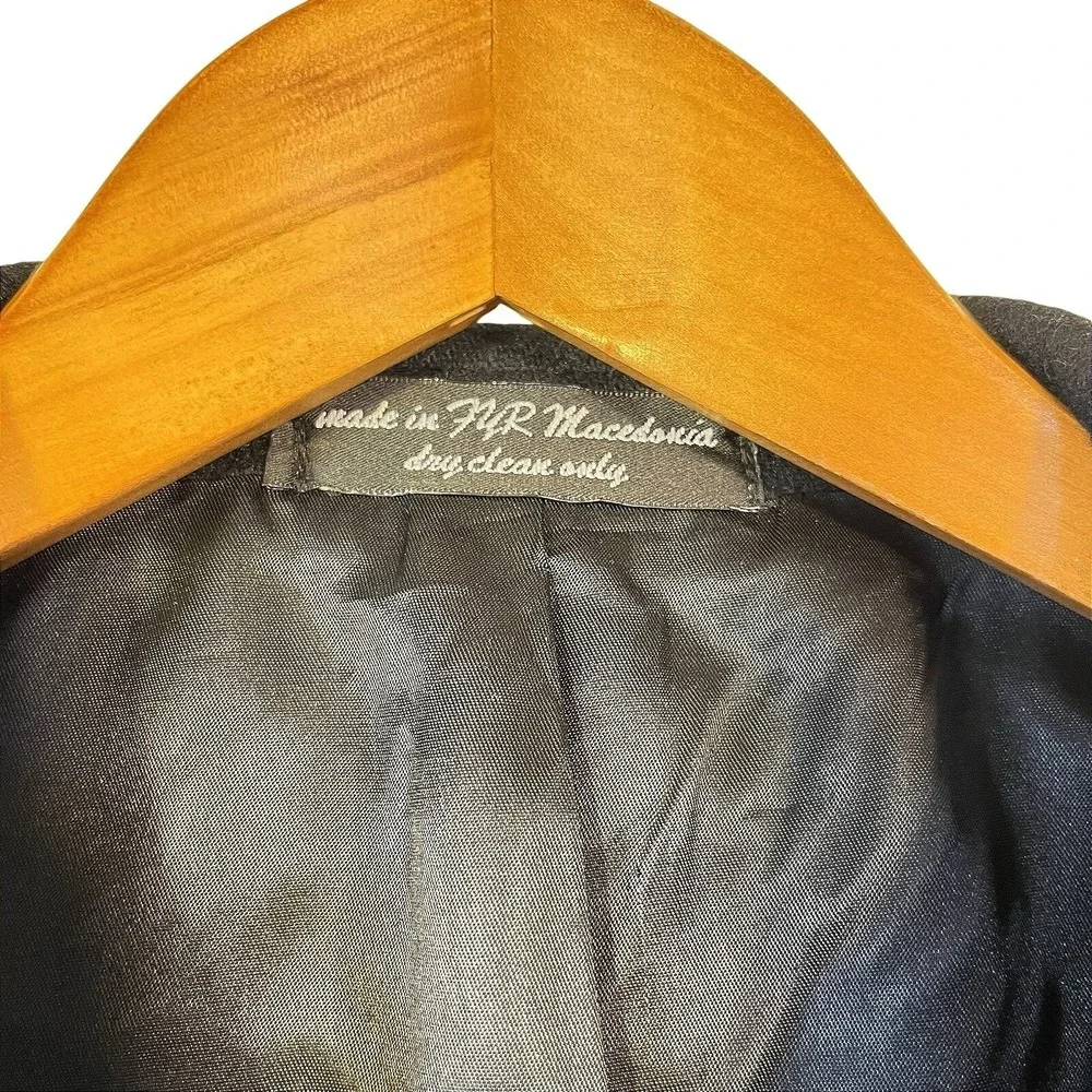 Gianfranco Ruffini Blazer Mens Black Camel Hair Two Button‎ Sport Coat Sz 50R