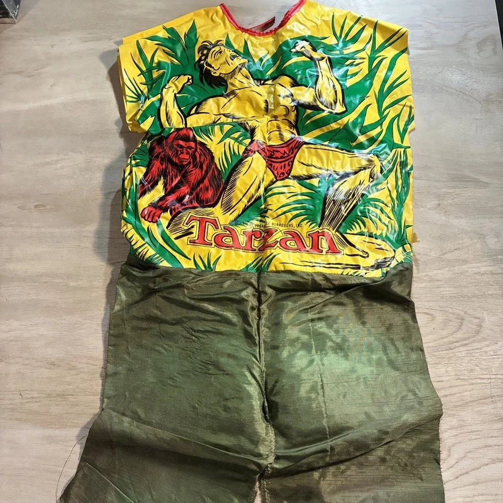 Vintage 1975 Ben Cooper TV Comic Tarzan Costume And Mask Child L (12-14) Used