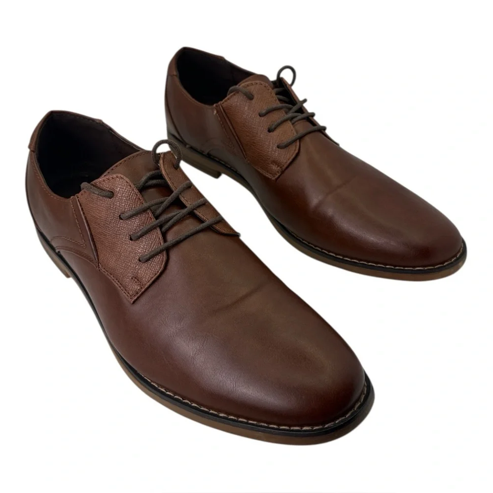 Deer Stags Men's Matthew Dress Comfort Oxford‎ Classic Brown, Size 10.5 Wide