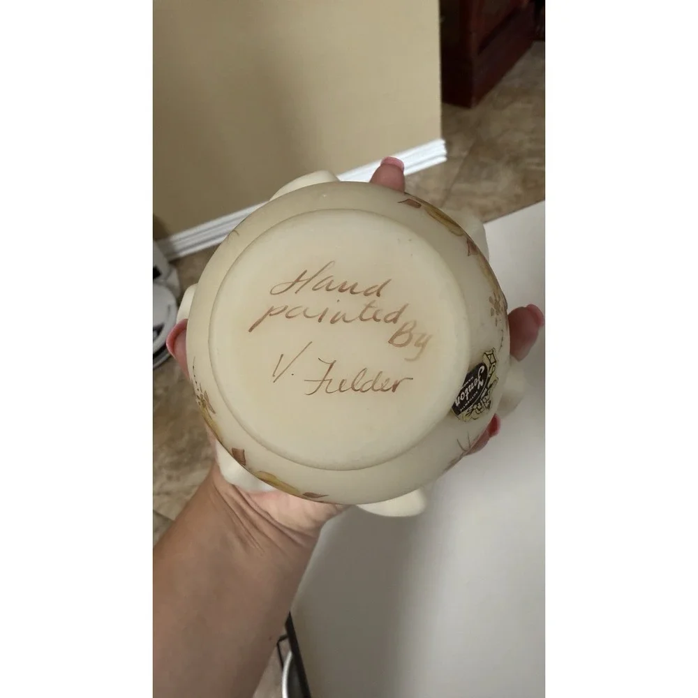 Fenton custard glass