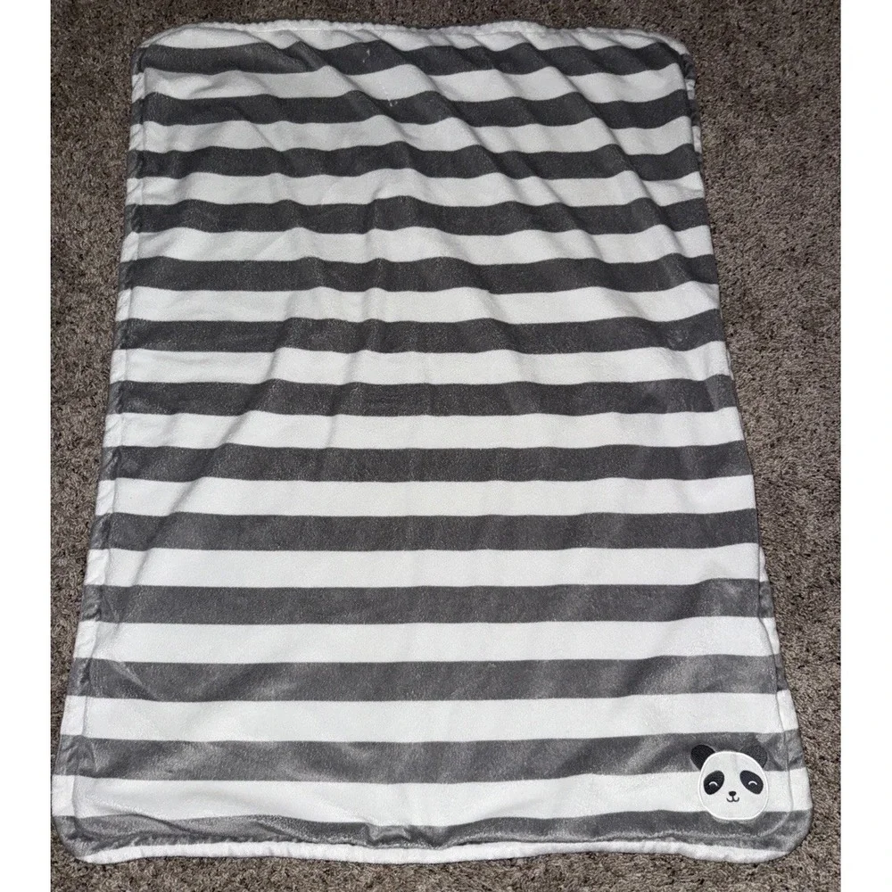 Carter's Baby Blanket Gray White‎ Stripe Soft Lovey Plush Koala 2020