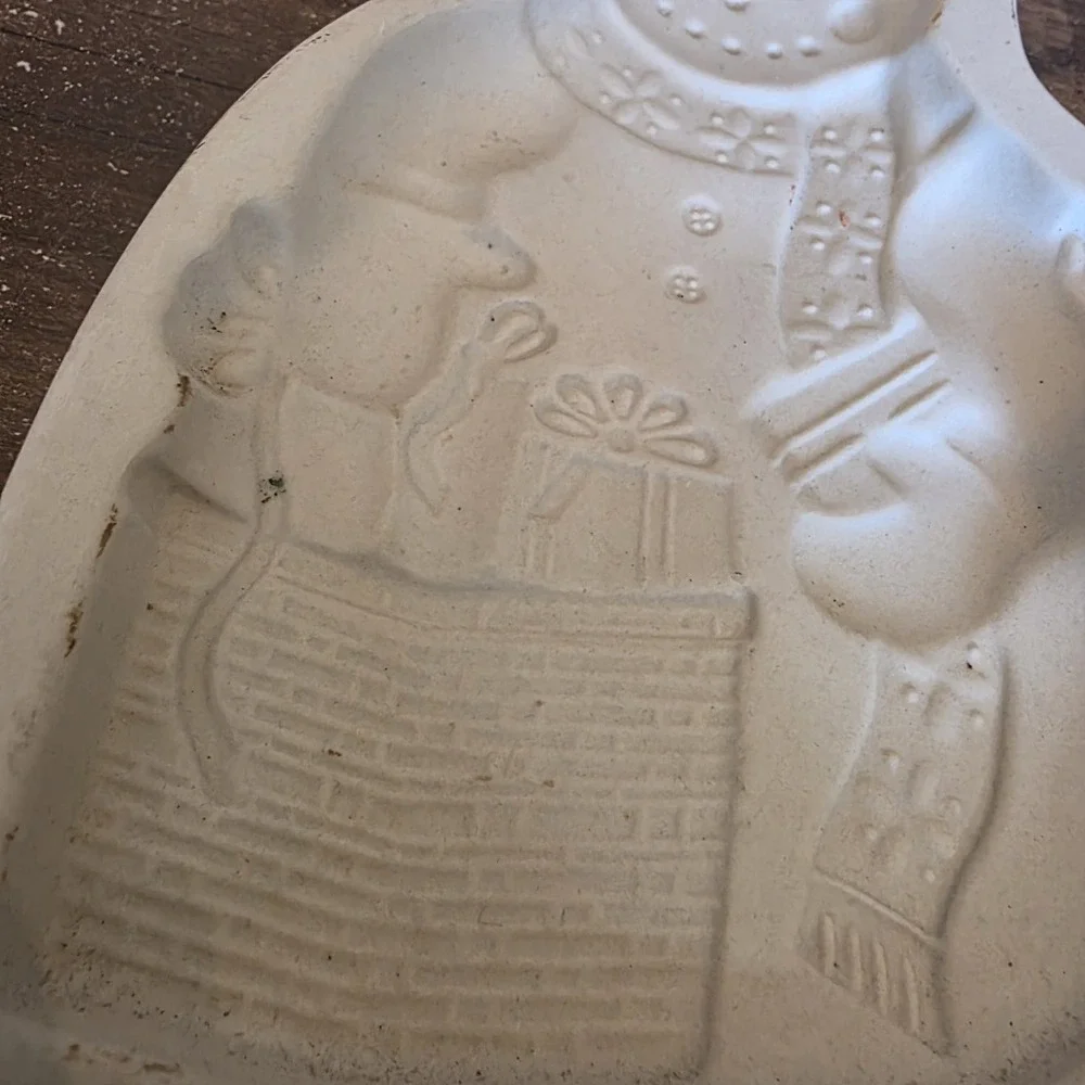 Vintage 1997 Longaberger Cookie Mold Series‎ Chilly Snowman Christmas Baking