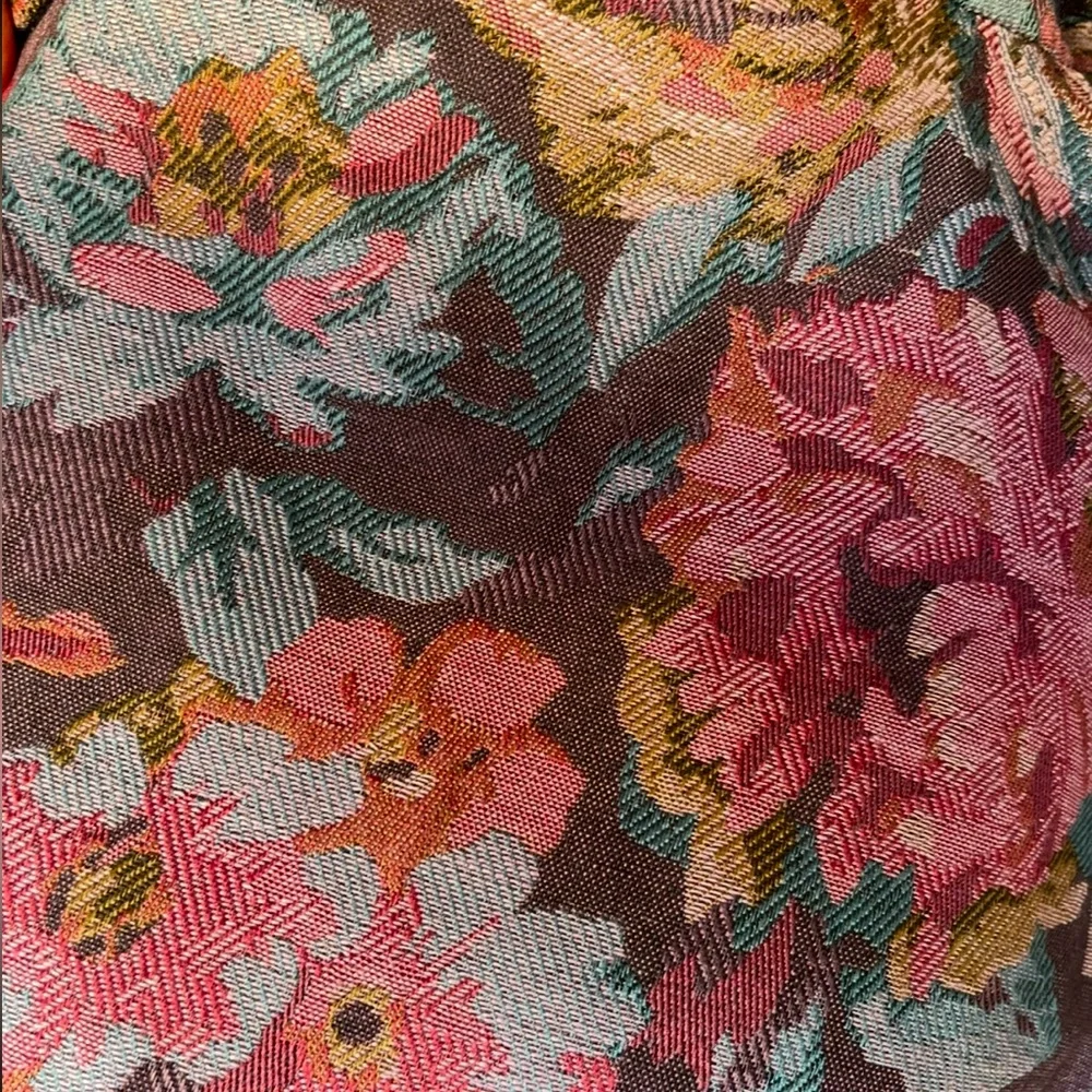 THE TOG SHOP Floral Tapestry Jacket Blue Mauve Plum Olive Pockets EXCEPT…