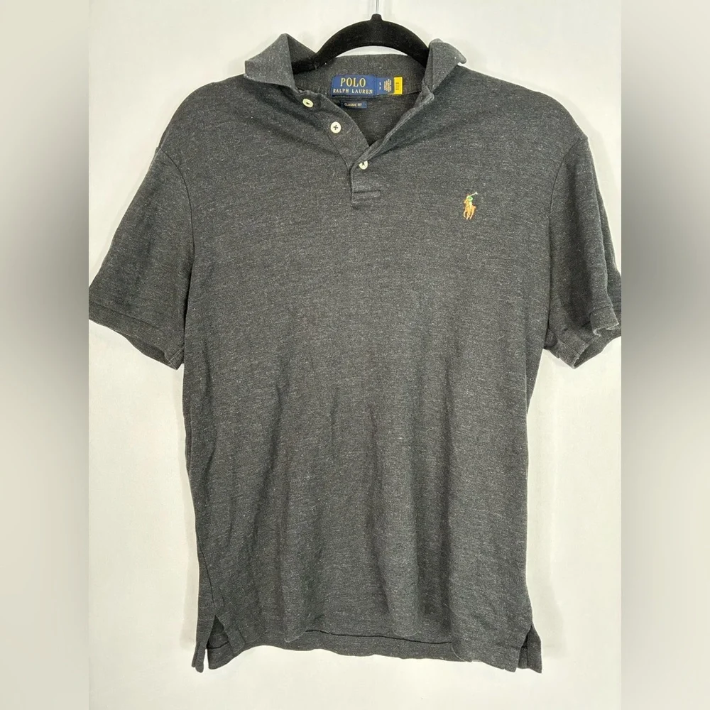 Polo by Ralph Lauren Men's Charcoal Polo Shirt