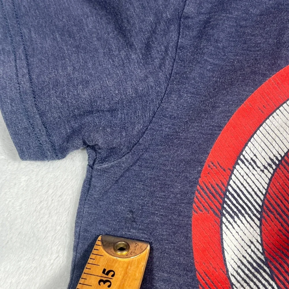 Marvel Captain America Shield T-Shirt Kids Small Blue Short Sleeve‎ Graphic Tee