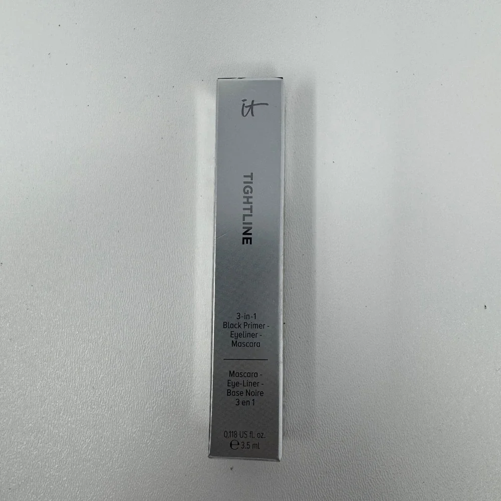 IT Cosmetics Tightline 3-in-1 Black Primer Eyeliner Mascara 0.118 oz New in Box